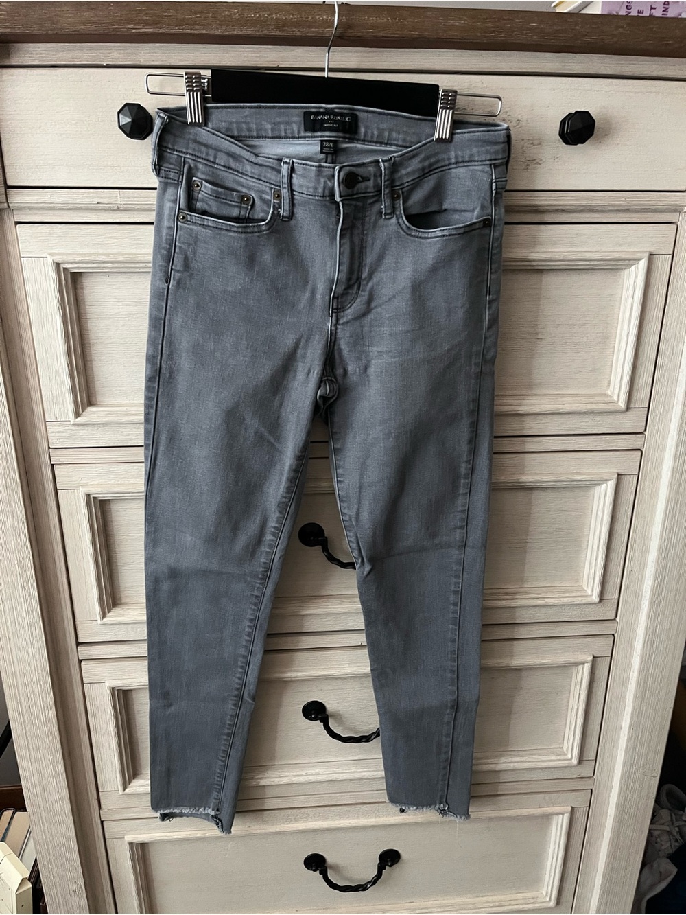 Banana Republic Light Gray Skinny Jeans